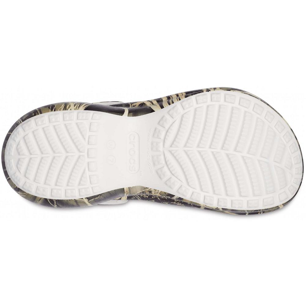 Brown Women's Crocs Classic Bae Realtree® Clog Wedges | NZ 0633OKIR